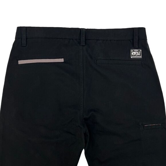 Picture Organic Clothing Men's Cuffed Chino Pants Black 32x30 - Picture 4 of 12